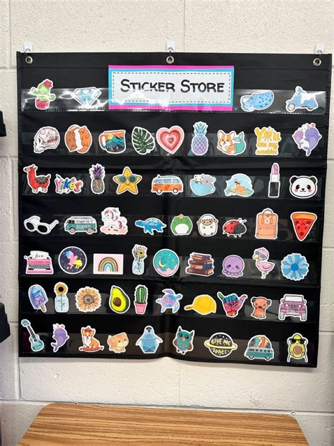 Classroom Sticker Store | Sticker store, Elementary school classroom ...