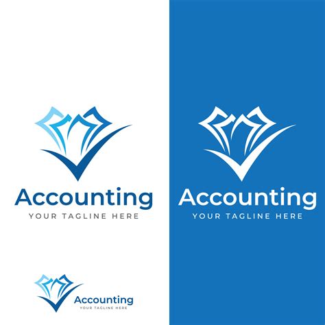 Financial accounting logo, with check mark for financial accounting