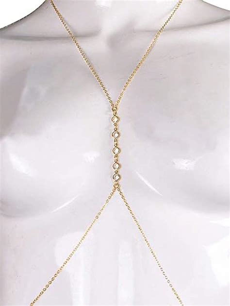 Women S Golden Body Chain Sexy Minimalist Bikini Body Chain Shein Usa