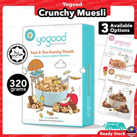 YOGOOD Crunchy Muesli HALAL 320g Cereal Healthy Breakfast Oatmeal