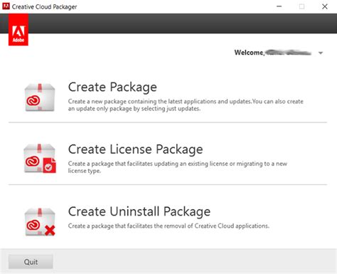 Create packages using Creative Cloud Packager