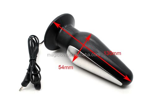 Therapy Electric Shock Penis Ring With Electric Shock Anal Plug Electro Silicone Cock Ring Butt