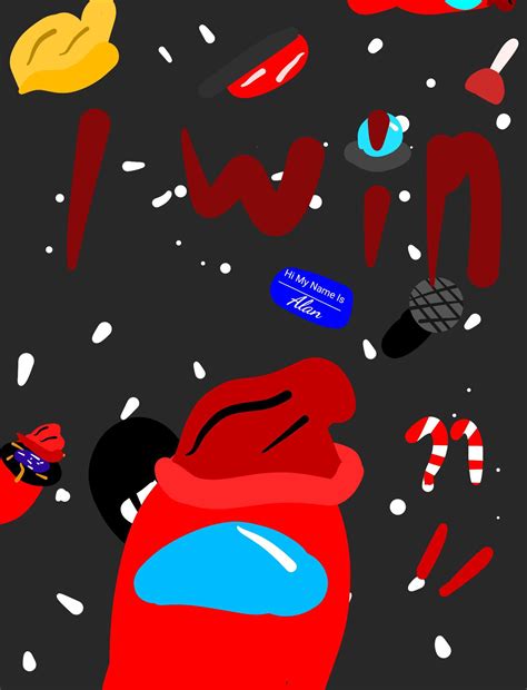 Horrible Art I Made For Players First Win | ☁Among Us Logic☁ Amino