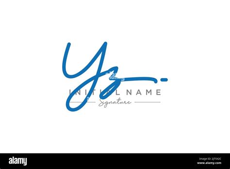 Yz Signature Logo Template Vector Hand Drawn Calligraphy Lettering