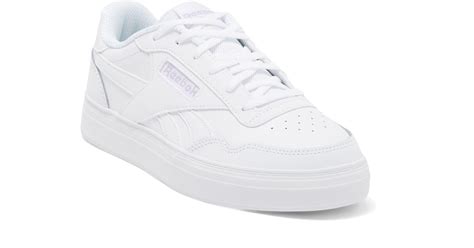 Reebok Court Advance Bold Sneaker in White | Lyst