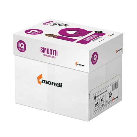 Бумага IQ SMOOTH, А4, 90 г/м2, 500 л., класс "А+", Австрия, белизна 170 ...