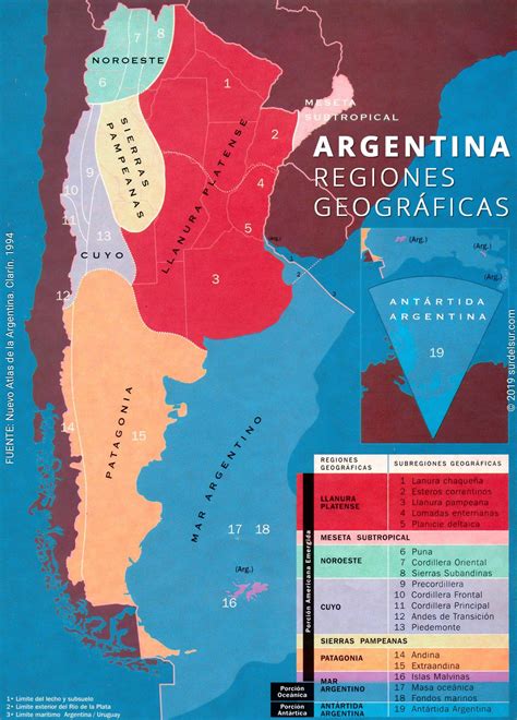 Best Argentina Map: Political, Physical, and Thematic • El Sur del Sur