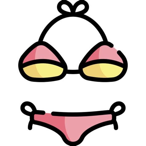 Bikini Kawaii Lineal Color Icon
