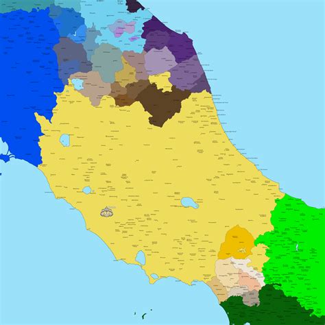 Papal States Map