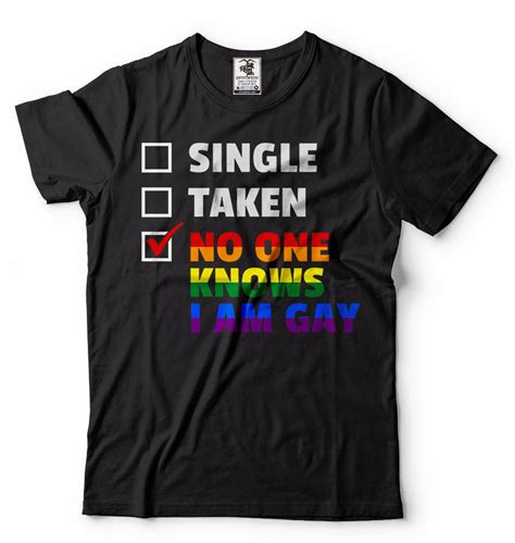 Gay T Shirt Funny Lesbian Gay Lgbt Flag Shirt Etsy