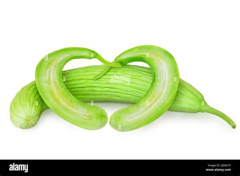 Sliced And Halved Armenian Cucumber Or Snake Melon With Fruit Pulp