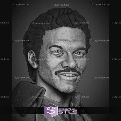 Lando Calrissian Portrait Bust 3D Print Files | SpecialSTL