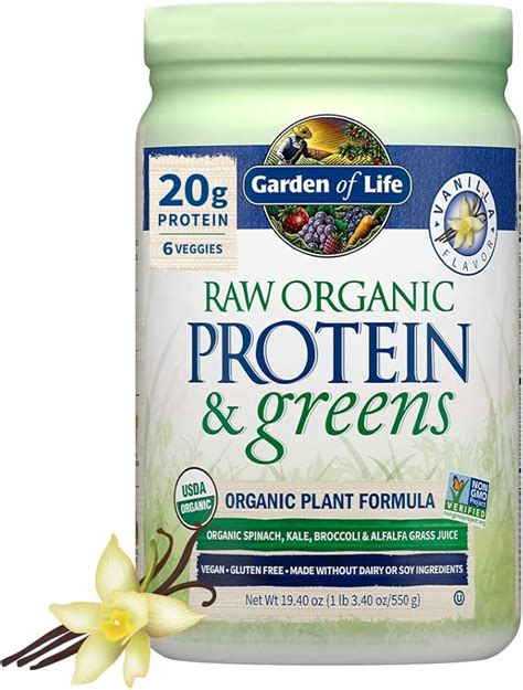 Amazon Garden Of Life Raw Organic Protein Greens Vanilla