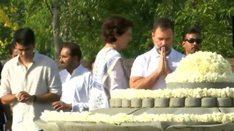 Emotional Rahul Gandhi Pays Tribute To Rajiv Gandhi On Death