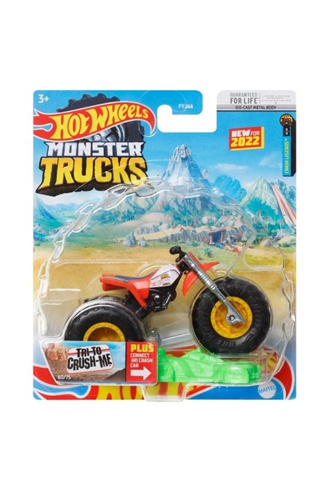 HOT WHEELS Monster Trucks Arabalar 1 64 Tri To Crush me Fiyatı Yorumları Trendyol