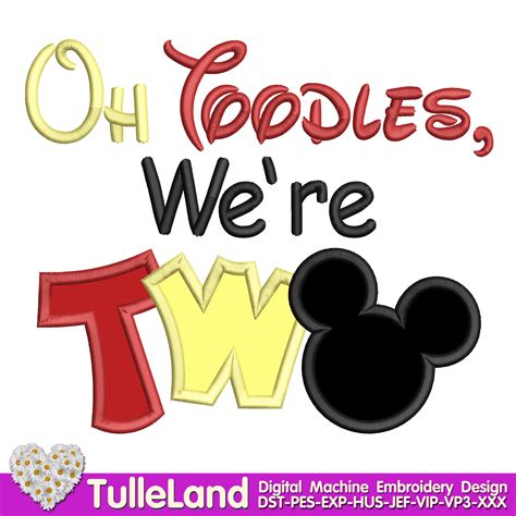 Oh Toodles I'm TWO Mouse Birthday oh TWOdles 2nd Design - Inspire Uplift