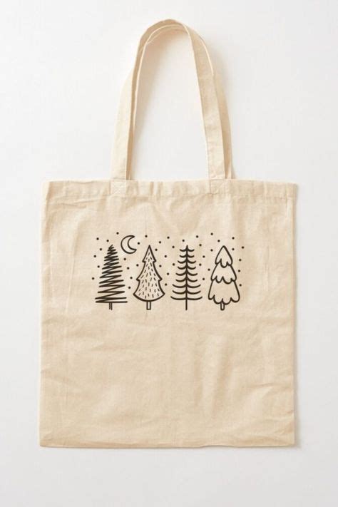 Diy Tote Bag Design, Canvas Bag Design, Diy Bag, Christmas Canvas ...