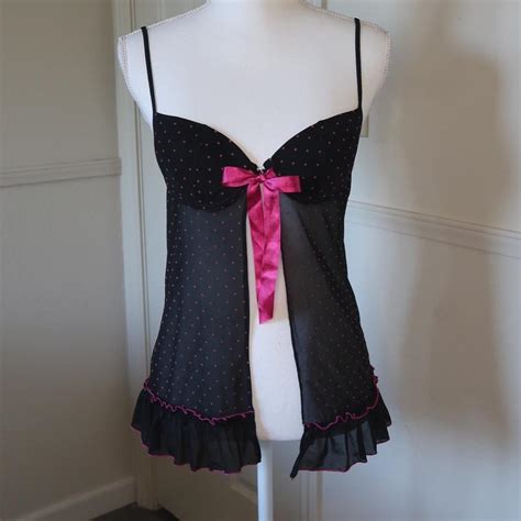 Y2K Rampage Mesh Lingerie Babydoll Top Size Depop