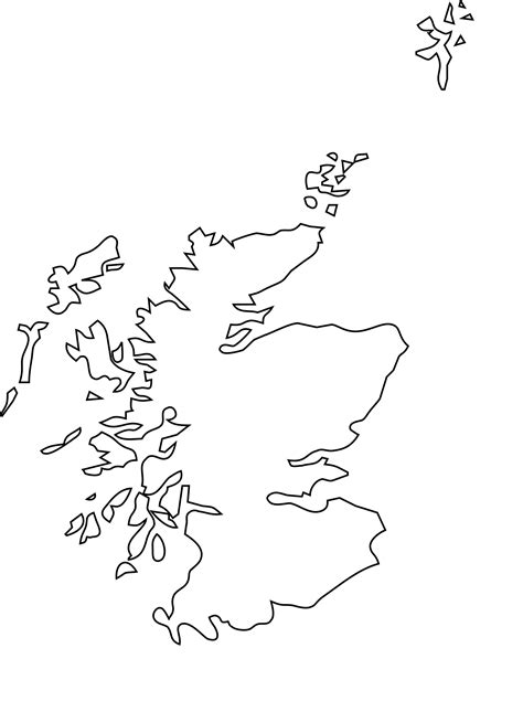 Clipart - Map of Scotland