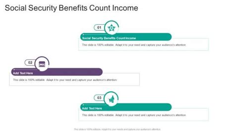 Social Security Benefits Count Income Powerpoint Presentation And