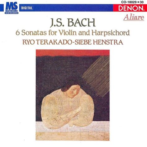 J S Bach 6 Sonatas For Violin And Harpsichord Siebe Henstra CD