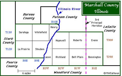 Townships of Marshall County, IL, USA
