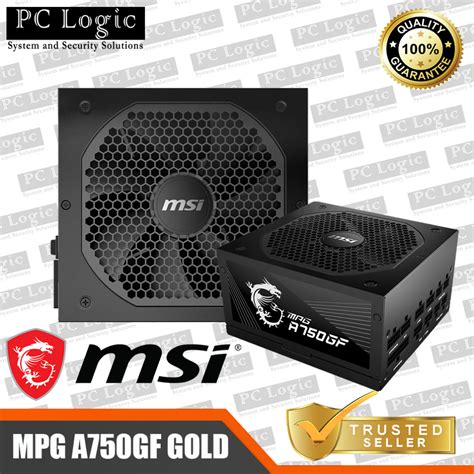 MSI MPG A750GF I 750W GOLD FULLY MODULAR PSU 306 7ZP0B12 CE0 I 80PLUS