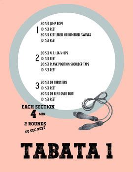 Physical Education Fitness Strength Weights Class Tabata Workout