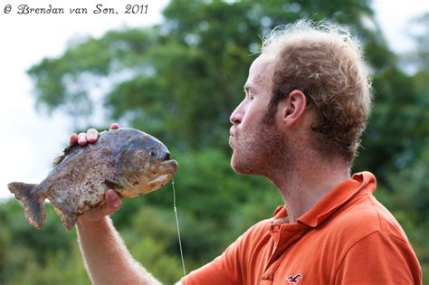 fingers piranha fishing   pantanal  brazil