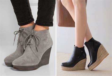 Стильные женские ботильоны на танкетке – кожаные, замшевые, спортивные ...