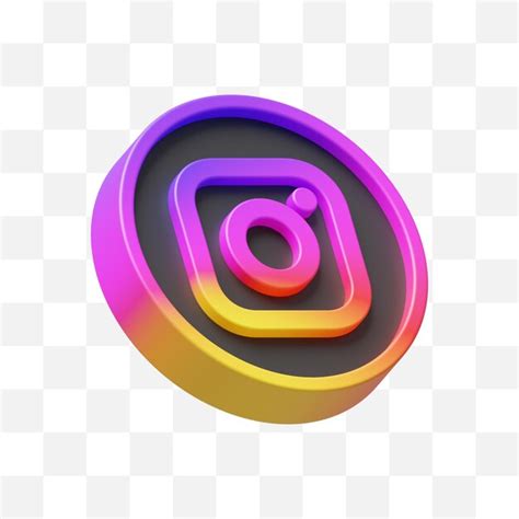 Premium Psd Instagram Social Media Icon 3d