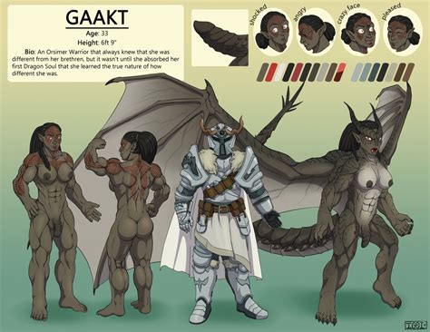 Gaakt Orc Dragonborn By Foxxeh Hentai Foundry