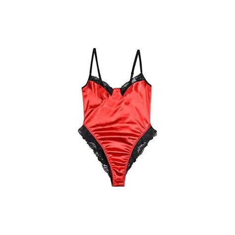 CEWIFO Body Trasparente Donna Manica Lunga Con Scollo V Sexy Uomo Hot Bikini Donna Con Slip Vita