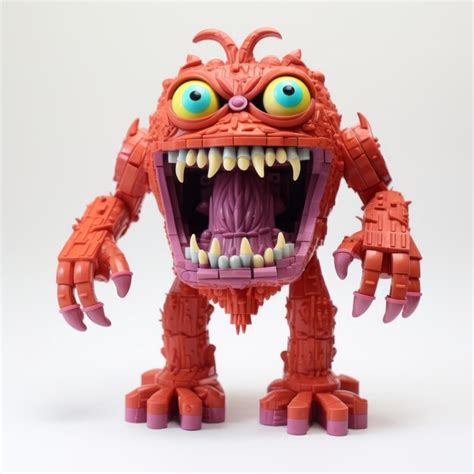 Premium Photo Highly Detailed Plastic Monster Toy With Exaggerated