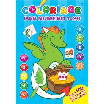 Coloriage bleu par numéro 1 20 Tome 1 cartonné Collectif Achat