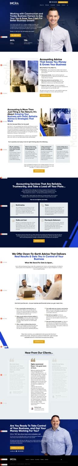 incra group website studio design