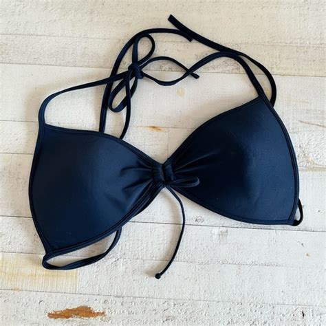 Body Glove Swim Body Glove Navy Blue String Bikini Top Sz Med