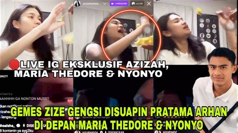 LIVE AZIZAH SALSHA MOMENT GEMES ZIZE GENGSI DISUAPIN PRATAMA ARHAN DI