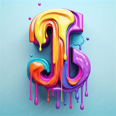 colorful piece  art   number    premium ai generated