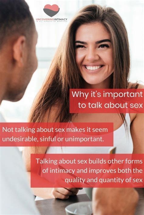 Why It S Important To Talk About Sex Uncovering Intimacy