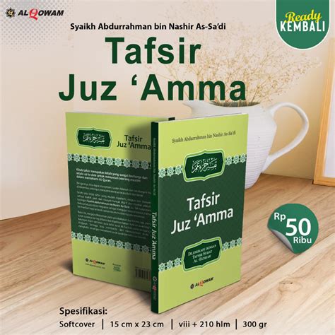 Jual Buku Tafsir Juz Amma Dilengkapi Dengan Tafsir Surat Al Fatihah