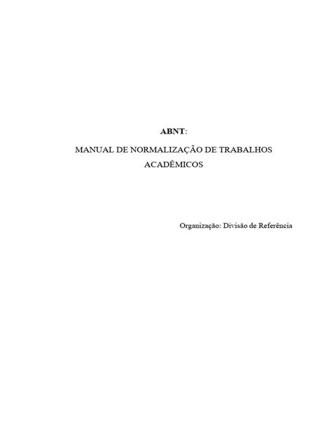 Normas Abnt 2025 Pdf - Normas ABNT para Trabalhos Acadêmicos 2025 | PDF | Citação | Abstract ...