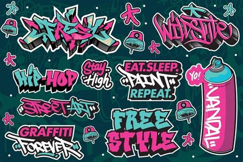 Vibrant And Expressive Graffiti Art Stickers For Creative Inspiration
