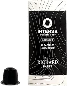 Comptoirs Richard Capsules De Caf Aluminium Intense Boite De