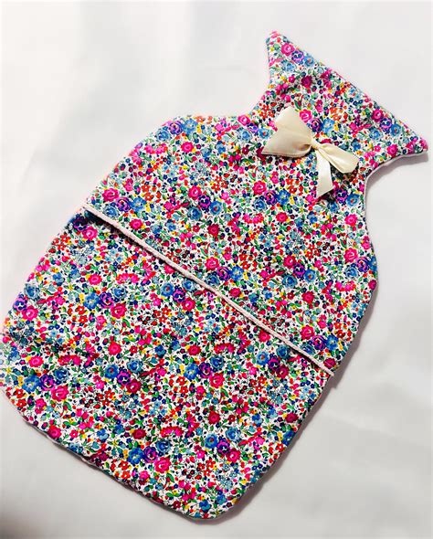 Liberty Print Hot Water Bottle Cover Etsy