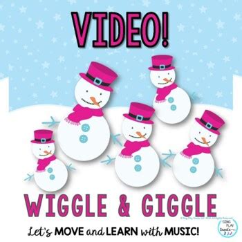 Winter Snowman Movement Cards for Freeze Dance, Brain Breaks, P.E. Exercise