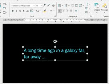 Star Wars movie opening and end credits in PowerPoint - Office Watch