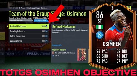 HOW TO COMPLETE OSIMHEN OBJECTIVES FAST 86 Rated TOTGS Osimhen