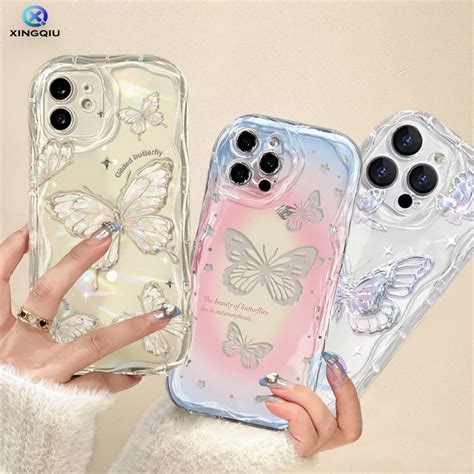 Infinix Smart 8 7 5 6 Note 30 Note 12 G96 Hot 30i 10 11 9 Play Pink Butterfly TPU Soft Case