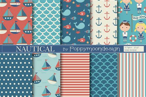 Nautical By Poppymoon Design TheHungryJPEG